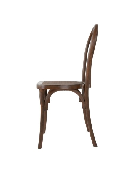 Chaises Bolero Soho noyer - lot de 4, design bois courbé