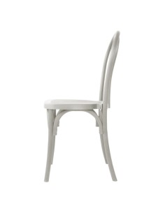 Chaises Bolero Soho blanches - lot de 4, design bois courbé 2