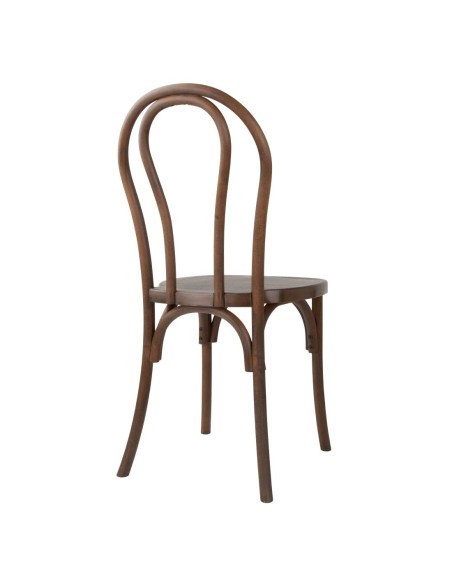 Chaises Bolero Soho noyer - lot de 4, design bois courbé