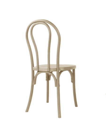 Chaises Bolero Soho en résine style bois courbé - lot de 4