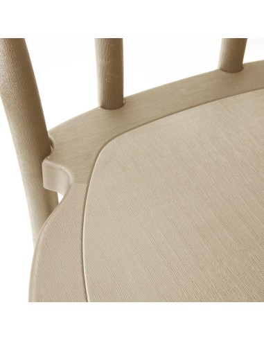 Chaises Bolero Soho en résine style bois courbé - lot de 4