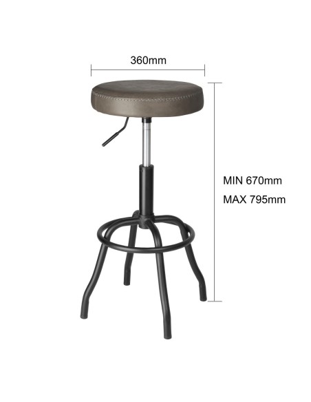 Tabouret de bar Bolero Brooklyn mocha - réglable