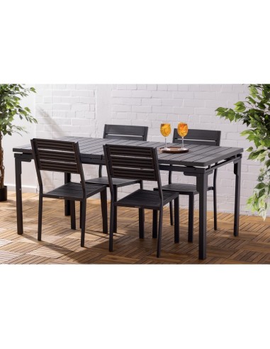 Table d'extérieur extensible Bolero Valletta gris 1800mm