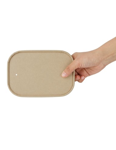 Couvercles en papier Fiesta Recyclable 300 pcs - 173x123x16 mm