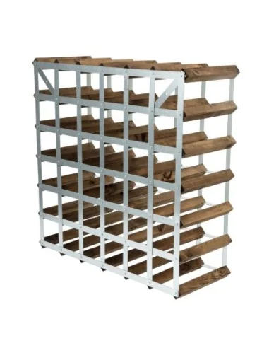 Casier à vin 42 bouteilles bois foncé