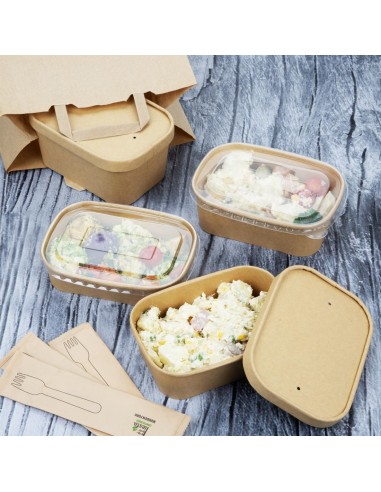 Barquettes alimentaires rectangulaires Fiesta 750 ml - Lot de 300