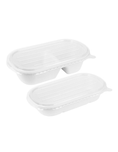 Barquettes ovales Fiesta Compostable 850 ml - Lot de 100