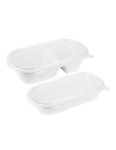 Barquettes ovales Fiesta Compostable 850 ml - Lot de 100