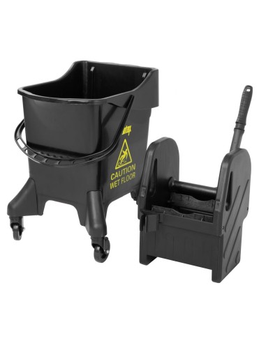 Seau essoreur haut 20L Jantex jaune - ergonomique