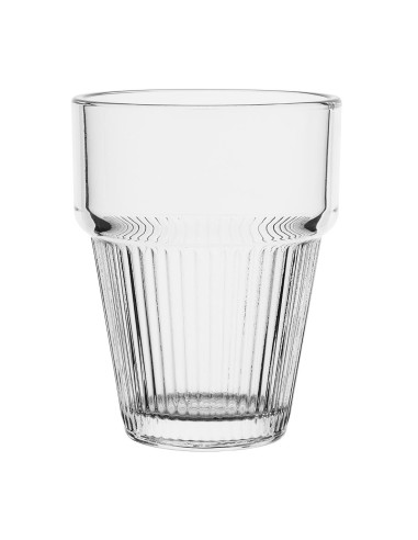 Gobelets empilables rainurés Olympia 150ml - lot de 6
