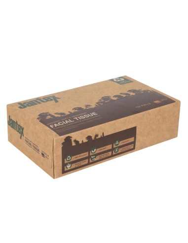 Mouchoirs Jantex Green 100% recyclé - 100 feuilles - lot de 36