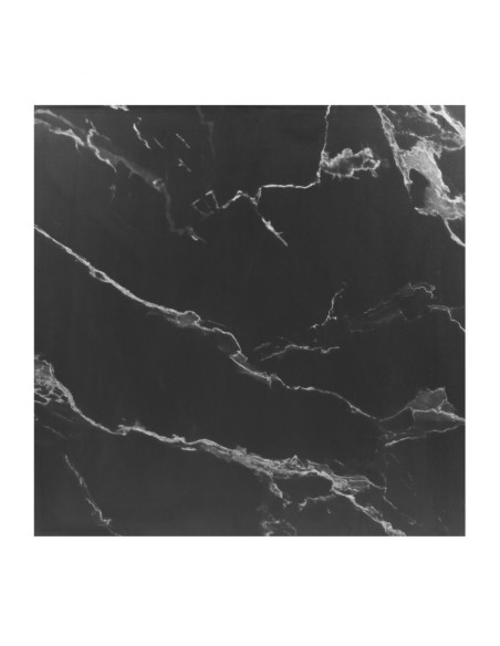 Table carrée Bolero effet pierre noire 700mm