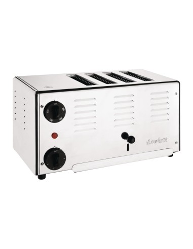 Grille-pain 4 fentes Rowlett Premier - inox, 1,8 kW