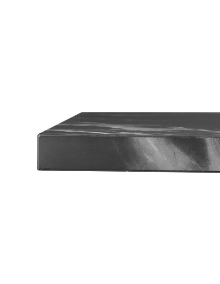 Table carrée Bolero effet pierre noire 700mm