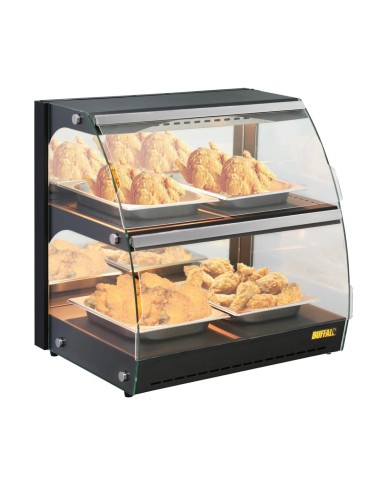 Présentoir chauffant Buffalo HW921 libre-service - 4 bacs GN 1/2