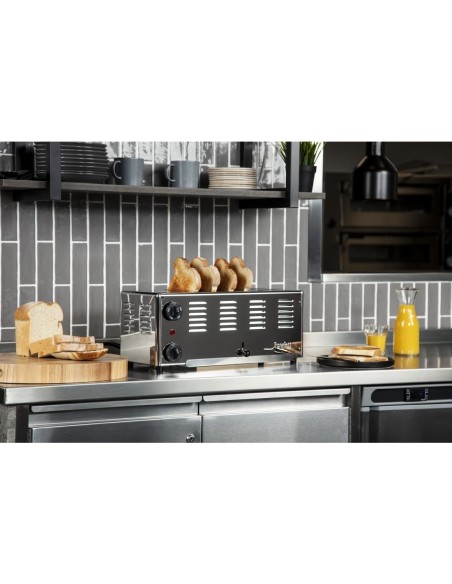 Grille-pain 6 fentes Rowlett Premier - Inox 2,6kW