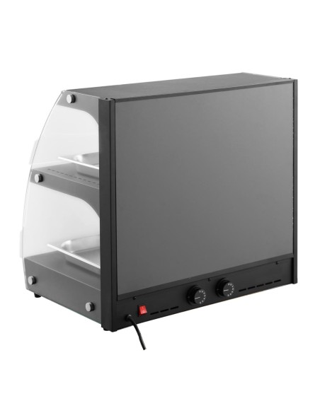 Présentoir chauffant Buffalo HW921 libre-service - 4 bacs GN 1/2