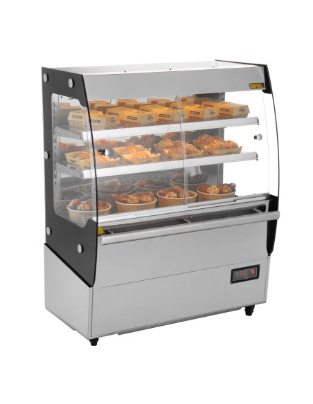 Vitrine chauffante Buffalo 200L - LED et contrôle numérique