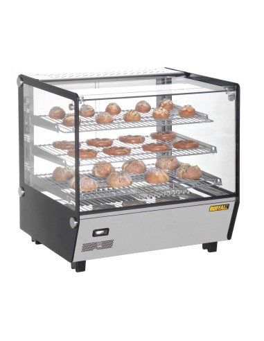Vitrine chauffante Buffalo 120L - Présentoir comptoir