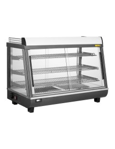 Vitrine chauffante Buffalo 136L - portes avant et arrière