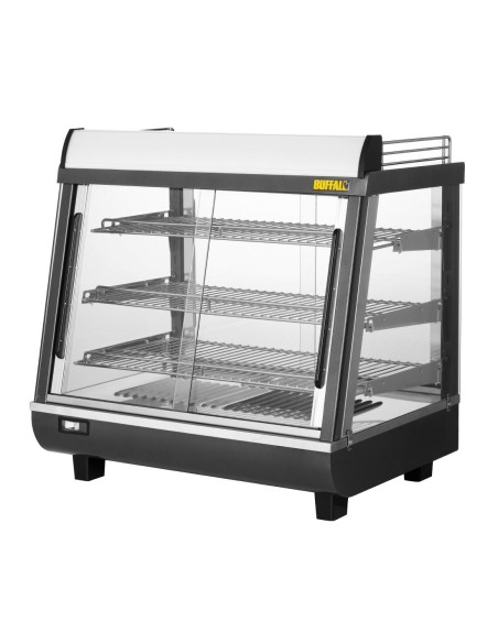 Vitrine chauffante Buffalo 96L - portes coulissantes