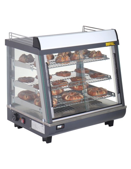 Vitrine chauffante Buffalo 96L - portes coulissantes
