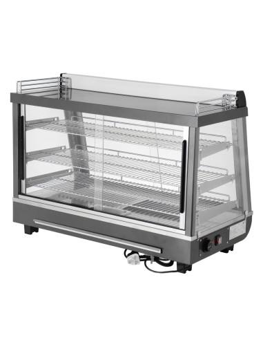 Vitrine chauffante Buffalo 136L - portes avant et arrière
