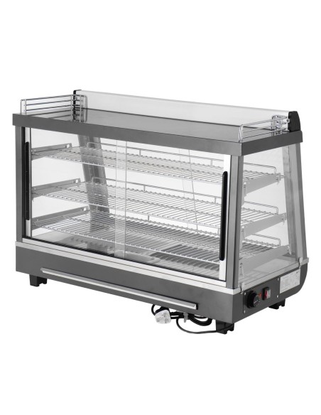 Vitrine chauffante Buffalo 136L - portes avant et arrière