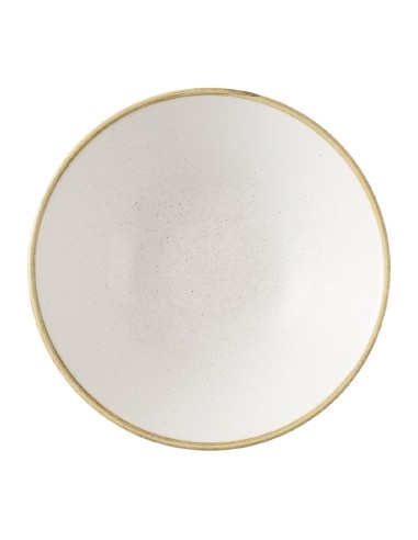 Assiettes creuses Churchill Stonecast Barley White 205mm - Lot de 6
