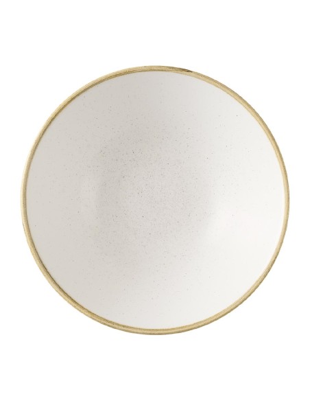 Assiettes creuses Churchill Stonecast Barley White 205mm - Lot de 6