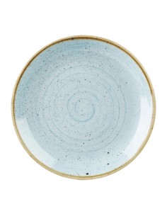 Assiettes rondes Churchill Stonecast Duck Egg 228mm - Lot de 12