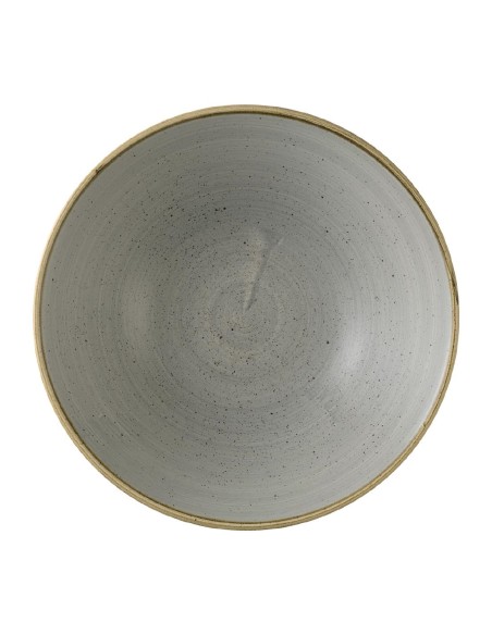 Assiettes creuses Churchill Stonecast Grey 205 mm - Lot de 6