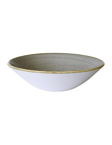 Assiettes creuses Churchill Stonecast Grey 205 mm - Lot de 6