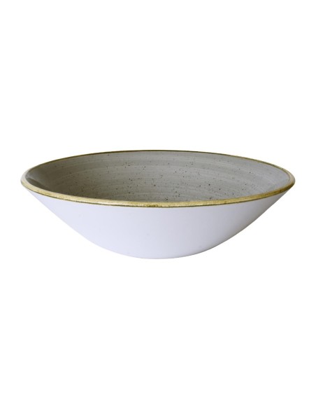 Assiettes creuses Churchill Stonecast Grey 180 mm - Lot de 6