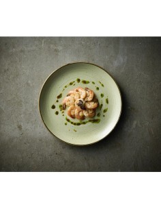 Assiettes Churchill Stonecast Raw Green 260 mm - Lot de 12 2