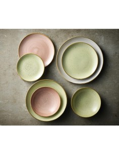 Assiettes Stonecast Raw Green 165mm - Lot de 12 2