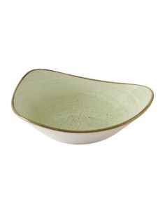 Bols triangulaires Churchill Stonecast Raw Green Lotus 177 mm - Lot de 12 2