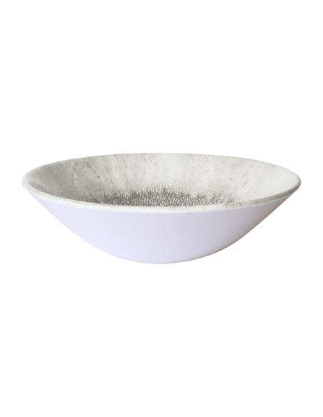Assiettes creuses Churchill Fusion Grey 203mm - Lot de 6