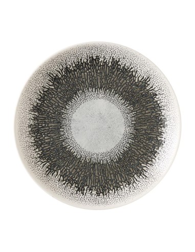 Assiettes rondes Churchill Studio Prints Fusion Black 165 mm - Lot de 12