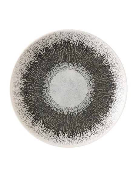 Assiettes rondes Churchill Studio Prints Fusion Black 165 mm - Lot de 12