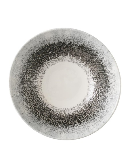 Assiettes creuses Churchill Fusion Black 178mm - Lot de 6