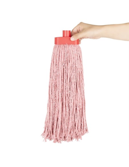 Tête serpillière à franges Kentucky Jantex rouge 450g