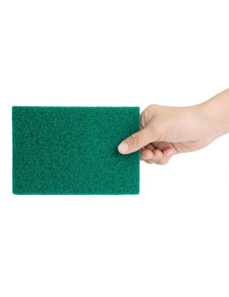 Petits tampons à récurer Jantex verts - lot de 10