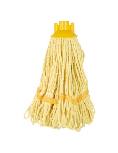 Tête serpillière à franges Jantex 200g - Jaune