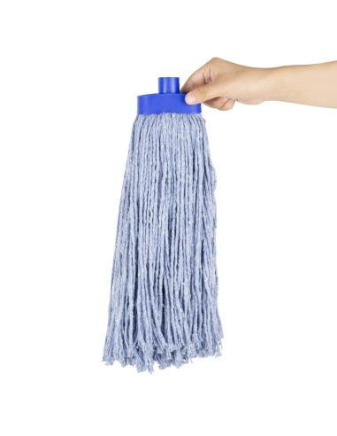 Tête serpillière à franges Kentucky Jantex bleue 450g