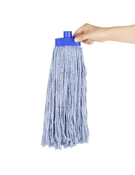 Tête serpillière à franges Kentucky Jantex bleue 450g
