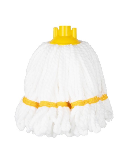 Tête serpillière microfibre Jantex jaune 150g - HX240
