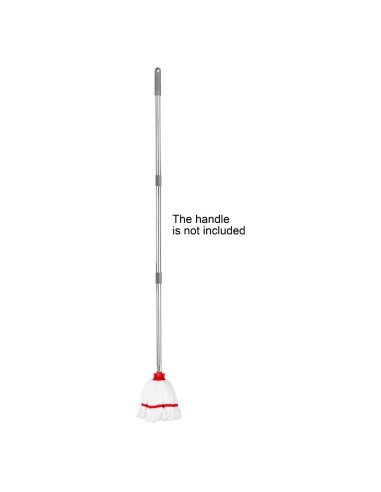 Tête serpillière microfibre Jantex bande rouge 150g