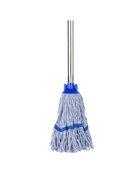 Tête serpillière à franges Jantex bande bleue 200g