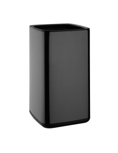 Poubelle carrée Bolero noire 10L - design élégant